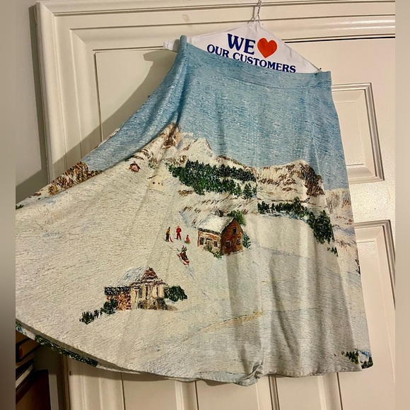 ❄️ Anthropologie Corey Lynn Calter Winter Wonderland Skirt - Picture 4 of 4